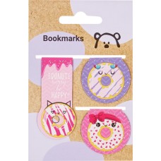 Закладки магнитные для книг MESHU Donuts 7,5х11,5см, Арт. MS_39386, 3шт в магазинах Лента