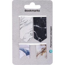 Закладки магнитные для книг Stone, 2,5х6см – 2шт, 2,5х10см – 2шт, Арт. MF521558 в магазинах Лента