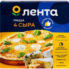 Пицца ЛЕНТА 4 сыра, 350г в магазинах Лента