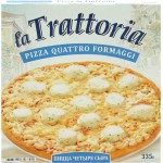 Пицца LA TRATTORIA 4 сыра, 335г Пицца LA TRATTORIA 4 сыра, 335г