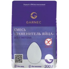 Смесь безглютеновая GARNEC Заменитель яйца, 200г в магазинах Лента