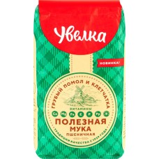 Мука пшеничная УВЕЛКА Полезная, 2кг в магазинах Лента