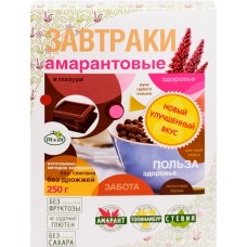 Готовый завтрак амарантовый DI&DI с темным шоколадом, со стевией, 250г в магазинах Лента
