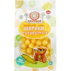 Сухой завтрак ЗДОРОВЕЙ кукурузные шарики, 30г в магазинах Лента