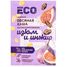 Каша овсяная ЛЕНТА ЕСО молочная с изюмом и инжиром, 40г в магазинах Лента