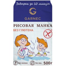 Крупка безглютеновая GARNEC Рисовая манка, 450г в магазинах Лента