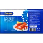 Крабовые палочки охлажденные ЛЕНТА имитация, 200г Крабовые палочки охлажденные ЛЕНТА имитация, 200г