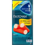 Крабовые палочки РУССКОЕ МОРЕ с мясом краба имитация, 200г Крабовые палочки РУССКОЕ МОРЕ с мясом краба имитация, 200г