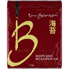Морские водоросли для суши BONSAI Нори, 28г в магазинах Лента