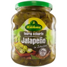 Перец халапеньо KUHNE Jalapeno, резаный без содержания масла, 330г в магазинах Лента