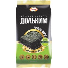 Капуста морская DOSHIRAK Доль Ким, чипсы нори с васаби, 5г в магазинах Лента