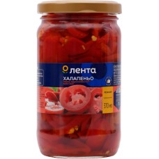 Перец халапеньо маринованный ЛЕНТА красный, 370мл в магазинах Лента