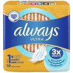 Прокладки ALWAYS Ultra Лайт с крылышками, 10шт