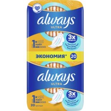 Прокладки ALWAYS Ultra Лайт, с крылышками, 20шт в магазинах Лента Прокладки ALWAYS Ultra Лайт, с крылышками, 20шт в магазинах Лента