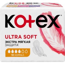 Прокладки KOTEX Ultra Soft Normal, 10шт в магазинах Лента Прокладки KOTEX Ultra Soft Normal, 10шт в магазинах Лента