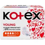 Прокладки KOTEX Young Нормал, 10шт Прокладки KOTEX Young Нормал, 10шт