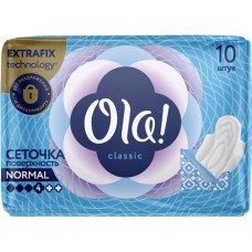 Прокладки OLA! Classic Wings Normal Singls с поверхностью сеточка, 10шт в магазинах Лента