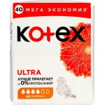 Прокладки KOTEX Ultra Normal Quadro сетчатые, 40шт Прокладки KOTEX Ultra Normal Quadro сетчатые, 40шт