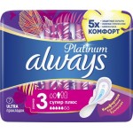Прокладки ALWAYS Platinum Супер Плюс, ультратонкие, с крылышками, 7шт