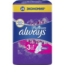 Прокладки ALWAYS Platinum Супер Плюс с крылышками, 26шт в магазинах Лента Прокладки ALWAYS Platinum Супер Плюс с крылышками, 26шт в магазинах Лента