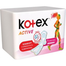 Прокладки KOTEX Active Super Plus, 7шт в магазинах Лента