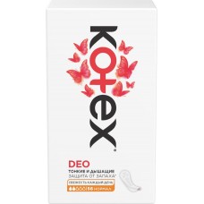 Прокладки ежедневные KOTEX Deo Normal, 56шт в магазинах Лента