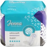 Прокладки гигиенические JENNA Ultra Soft Super, 12шт Прокладки гигиенические JENNA Ultra Soft Super, 12шт
