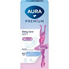 Прокладки ежедневные AURA Premium Light ультратонкие, 40шт в магазинах Лента