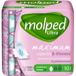 Прокладки MOLPED Ultra Нормал с крылышками, 10шт Прокладки MOLPED Ultra Нормал с крылышками, 10шт