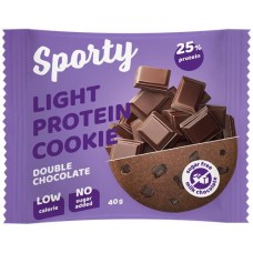 Печенье протеиновое SPORTY Protein Light Двойной шоколад, 40г в магазинах Лента