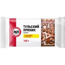 Пряник 365 ДНЕЙ Тульский с фруктовой начинкой, 140г в магазинах Лента