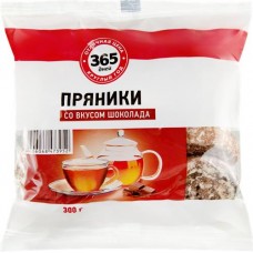 Пряники заварные 365 ДНЕЙ со вкусом шоколада глазированные, 300г в магазинах Лента