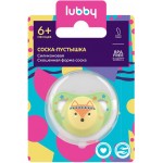 Пустышка LUBBY силиконовая со скошенным соском, с 6 месяцев, Арт. 28558