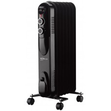 Радиатор HOMECLUB 7 секций, черный в магазинах Лента