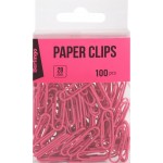 Скрепки BERLINGO 28мм ПВХ фиолетовые, 100шт