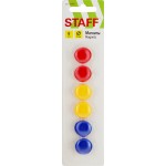 Магниты STAFF Basic, 20мм, в ассортименте, 6шт