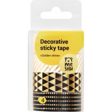Набор лент клейких MESHU Golden shine, декоративные Арт. MS_36919 MS_36923, 4шт в магазинах Лента