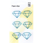 Скрепки фигурные MESHU Diamonds 2,5см, Арт. MS_41589, 6шт
