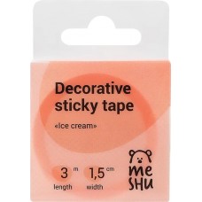Лента декоративная MESHU Ice cream клейкая, 1,5х300см, Арт. MS_36877 в магазинах Лента