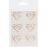 Набор скрепок КРОК&ДИЛЛИ Сердце, 30мм, Арт. LTA0929027, 6шт