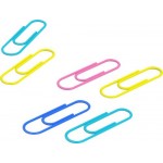 Скрепки BERLINGO цветные, 2,8см, в ассортименте, Арт. DBs_28100e, 100шт