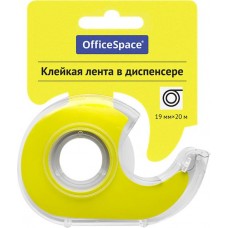 Лента клейкая OFFICESPACE прозрачная, 19мм, Арт. 288236, 20м в магазинах Лента