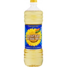 Масло подсолнечное ЗОЛОТАЯ СЕМЕЧКА рафинированное дезодорированное, 1-й сорт, 1л в магазинах Лента