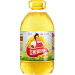 Масло подсолнечное СЕМЕНОВНА рафинированное дезодорированное, 5л