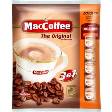 Напиток кофейный растворимый MACCOFFEE Original 3в1, 100пак в магазинах Лента