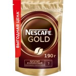 Кофе растворимый с добавлением молотого NESCAFE Gold, 190г
