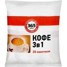 Напиток кофейный растворимый 365 ДНЕЙ Classic 3в1, 20пак в магазинах Лента