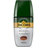 Кофе растворимый с добавлением молотого JACOBS Millicano сублимированный натуральный, ст/б, 160г