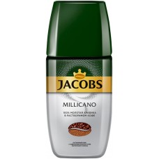 Кофе растворимый с добавлением молотого JACOBS Millicano сублимированный натуральный, ст/б, 160г в магазинах Лента