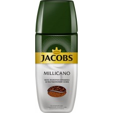 Кофе растворимый JACOBS Millicano натуральный сублимированный с добавлением молотого кофе, ст/б, 90г в магазинах Лента